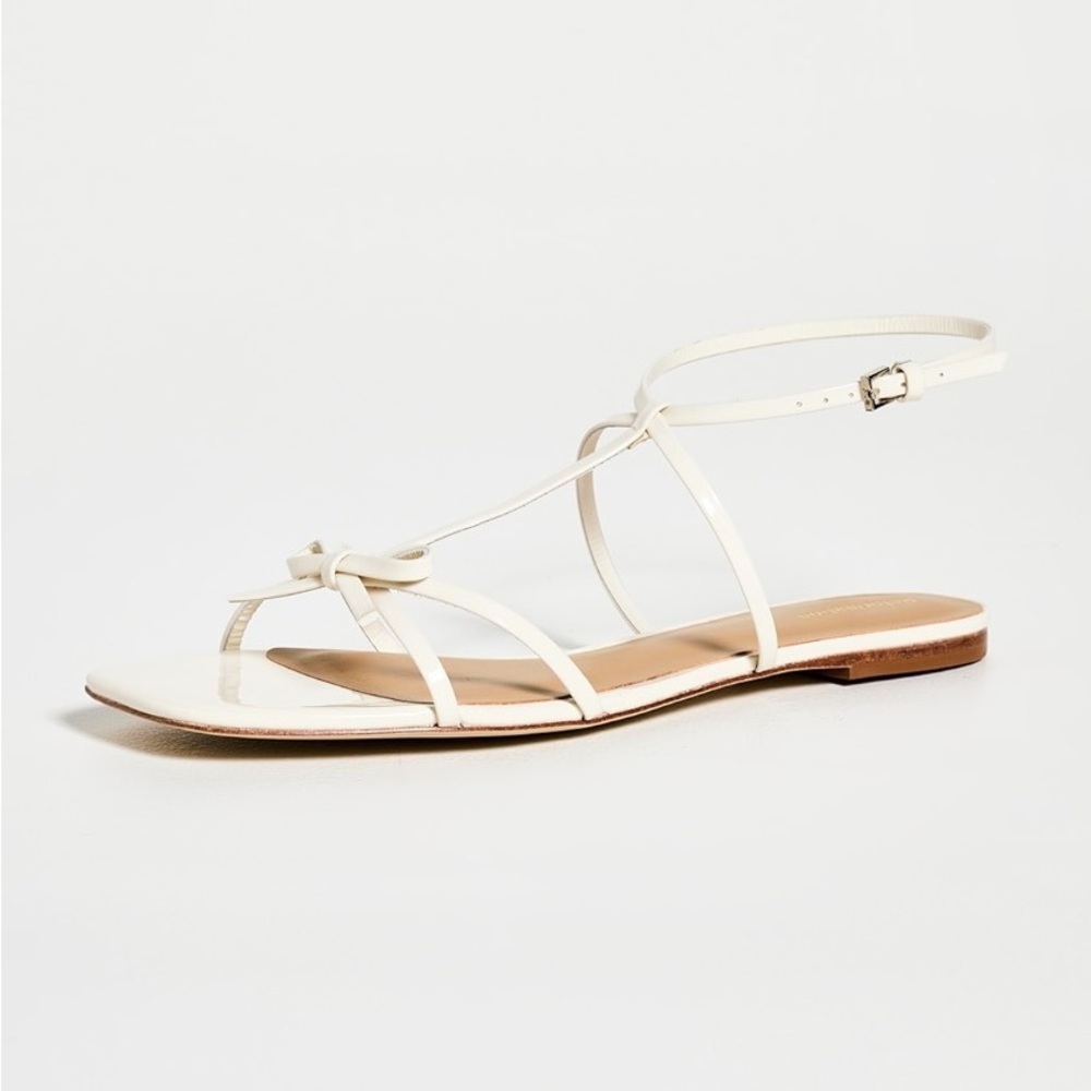 Reformation White Strappy Sandals
